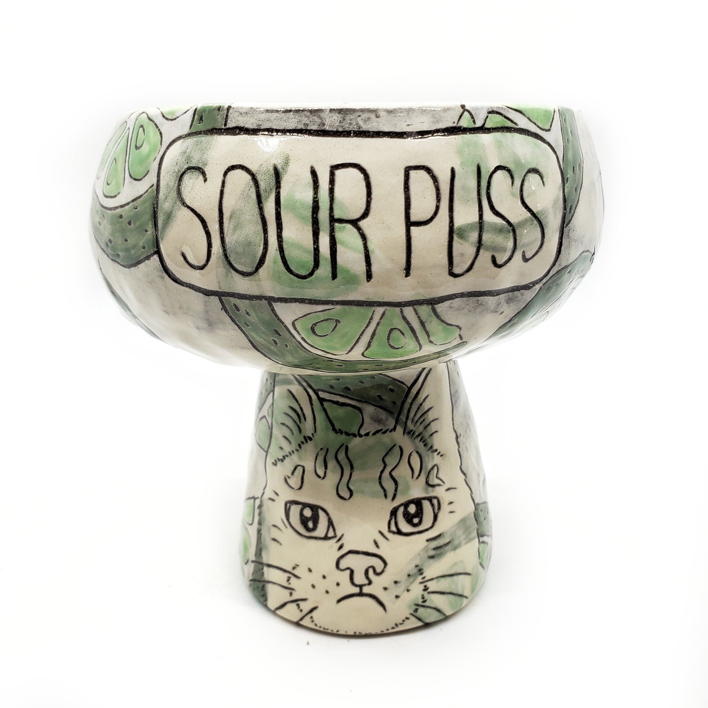 SECOND: Margarita cup, stemless - Sour puss (16 oz)